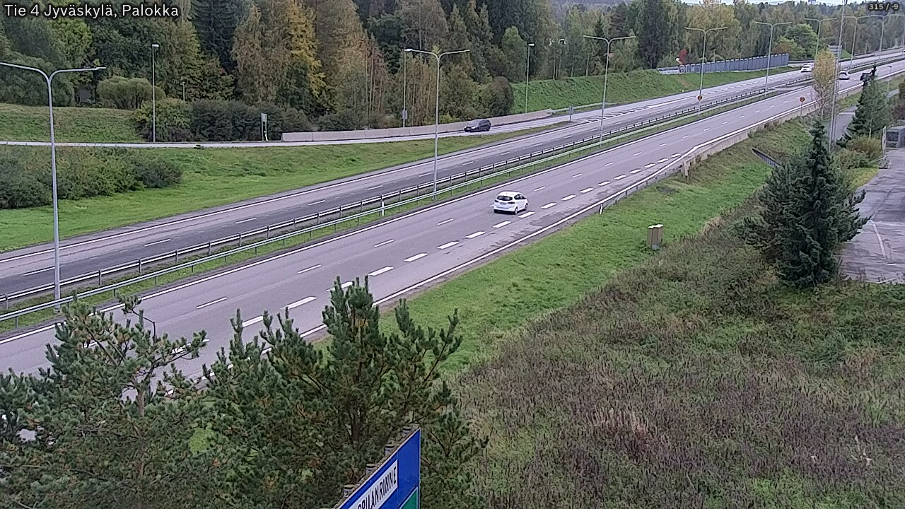 Weather Camera Image Väg 4 Jyväskylä, Palokka, Jyväskylä, Keski-Suomi