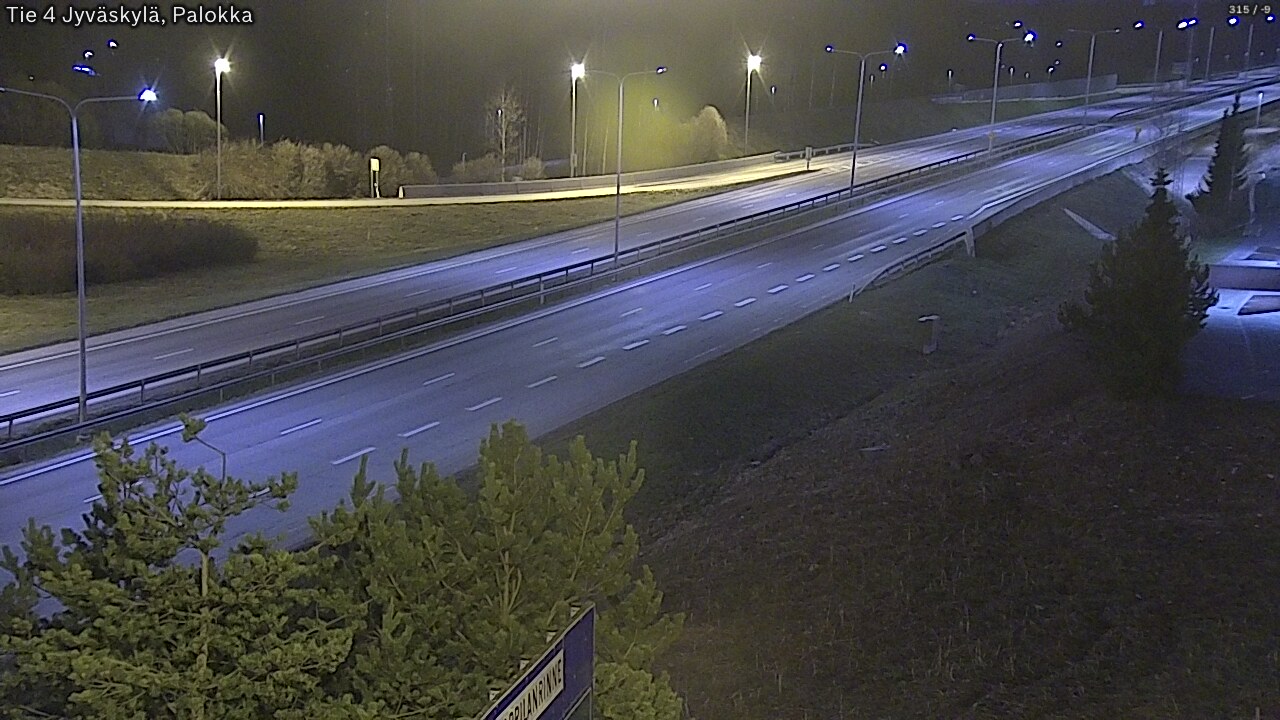 Weather Camera Image Väg 4 Jyväskylä, Palokka, Jyväskylä, Keski-Suomi