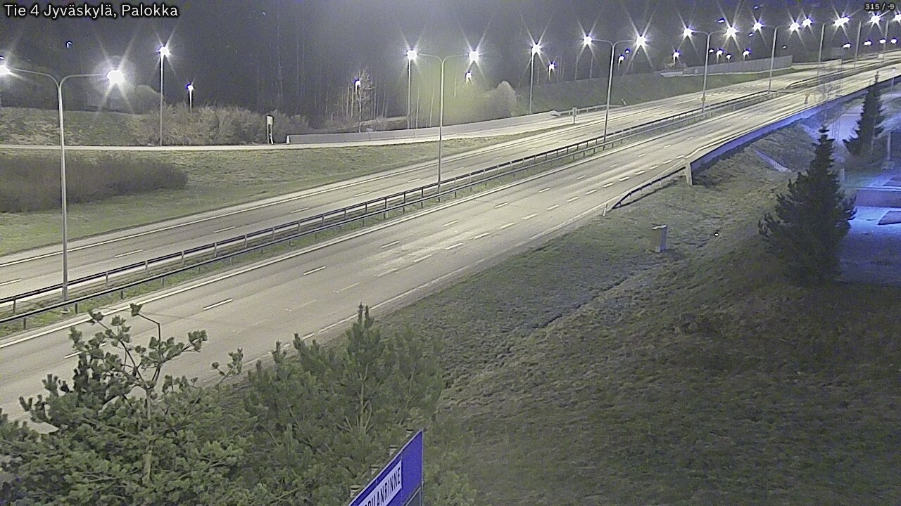 Weather Camera Image Väg 4 Jyväskylä, Palokka, Jyväskylä, Keski-Suomi