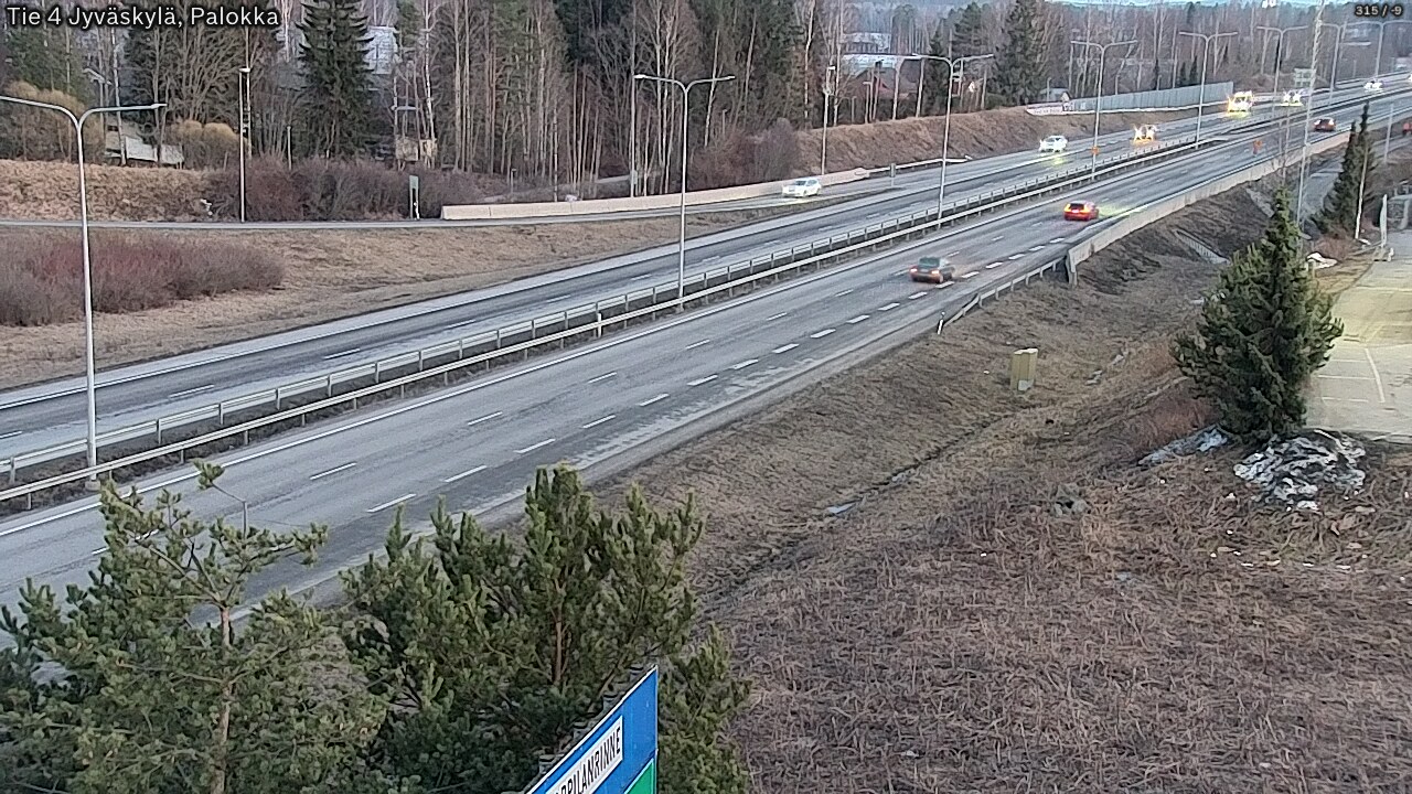 Weather Camera Image Road 4 Jyväskylä, Palokka, Jyväskylä, Keski-Suomi