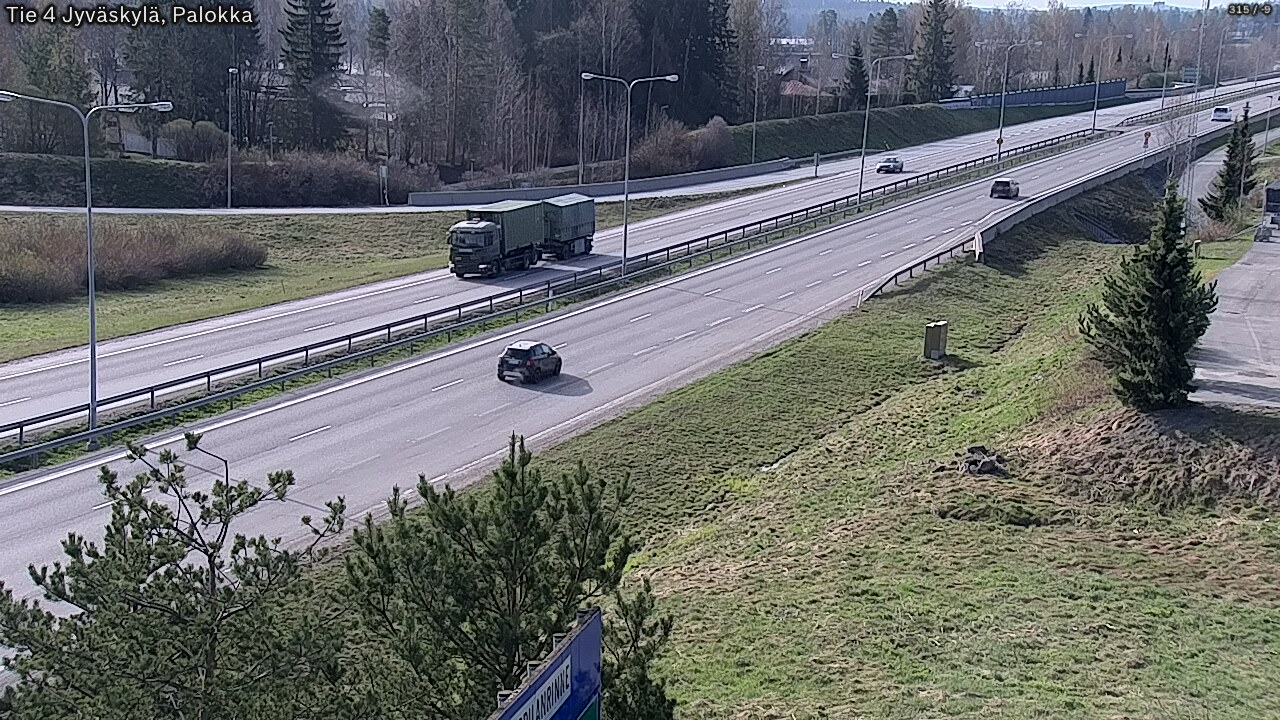 Weather Camera Image Road 4 Jyväskylä, Palokka, Jyväskylä, Keski-Suomi