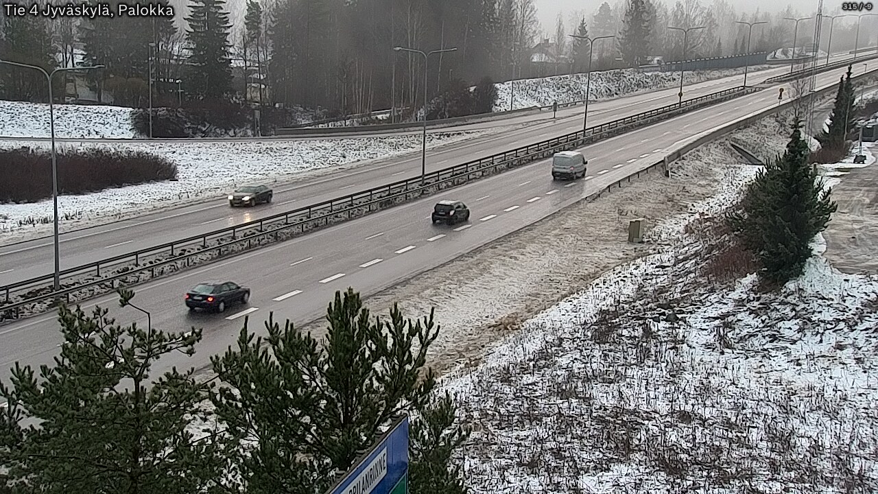 Weather Camera Image Väg 4 Jyväskylä, Palokka, Jyväskylä, Keski-Suomi