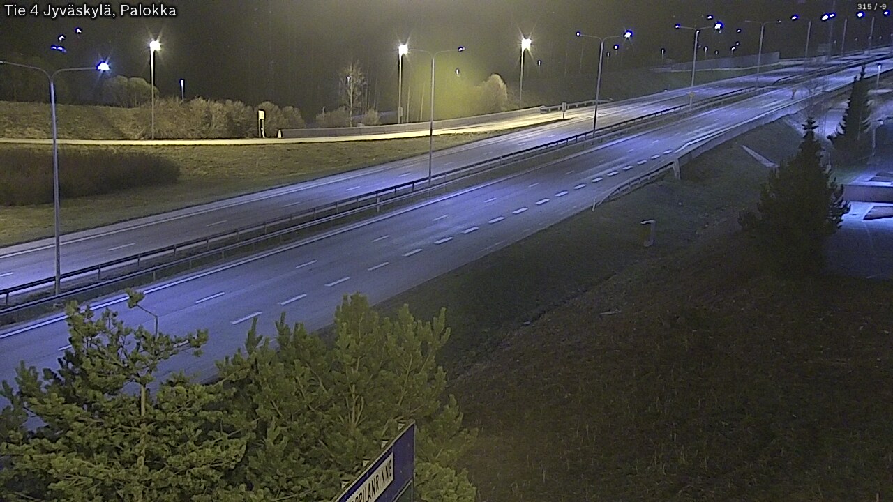 Weather Camera Image Road 4 Jyväskylä, Palokka, Jyväskylä, Keski-Suomi