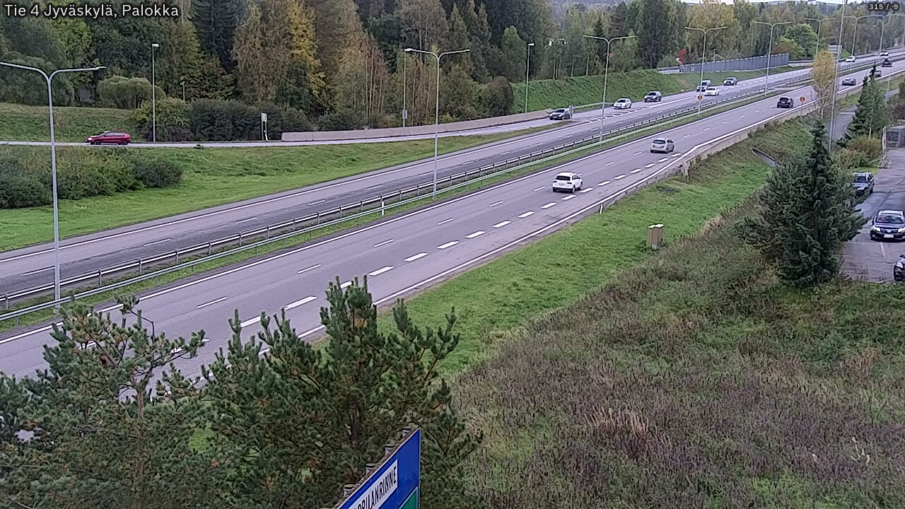 Weather Camera Image Väg 4 Jyväskylä, Palokka, Jyväskylä, Keski-Suomi