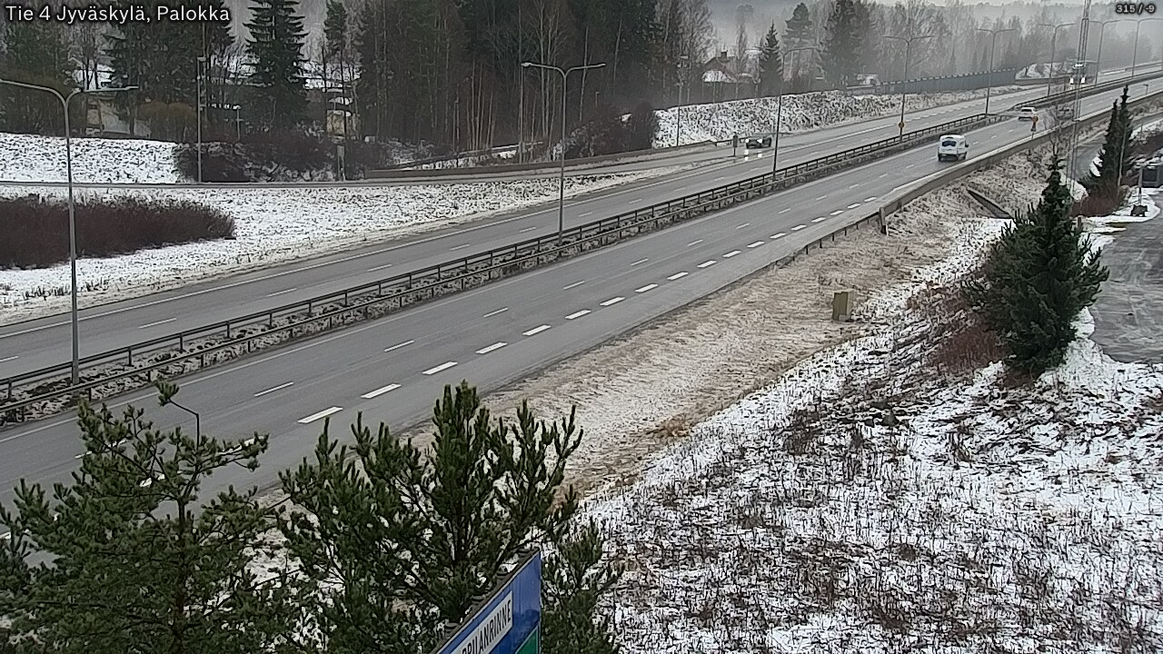 Weather Camera Image Väg 4 Jyväskylä, Palokka, Jyväskylä, Keski-Suomi