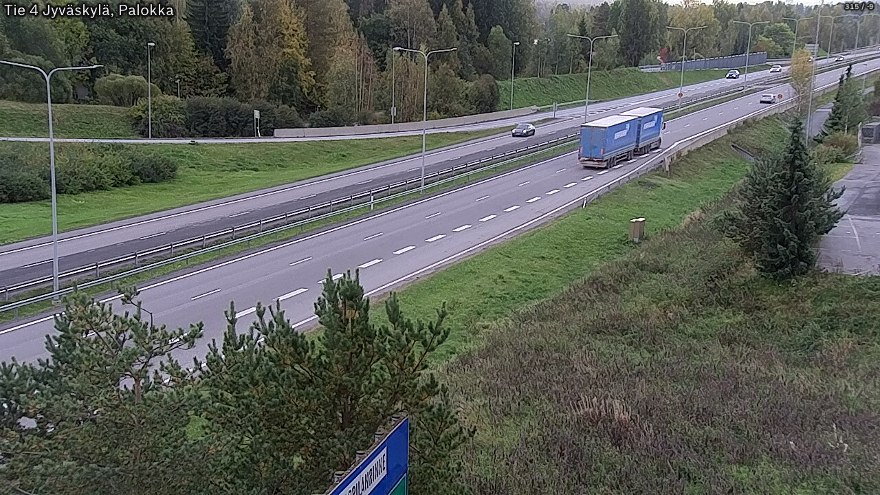 Weather Camera Image Väg 4 Jyväskylä, Palokka, Jyväskylä, Keski-Suomi