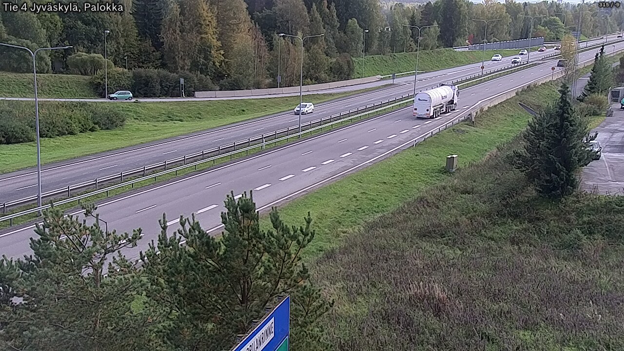 Weather Camera Image Väg 4 Jyväskylä, Palokka, Jyväskylä, Keski-Suomi