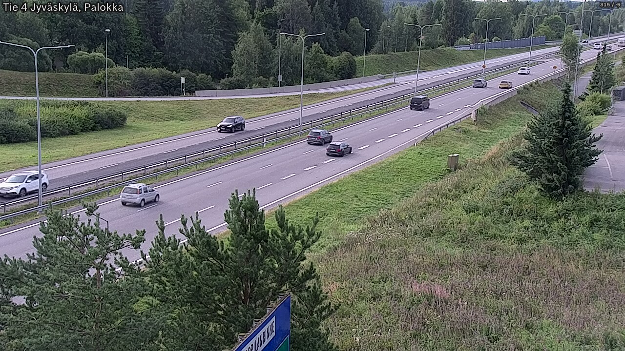 Weather Camera Image Road 4 Jyväskylä, Palokka, Jyväskylä, Keski-Suomi