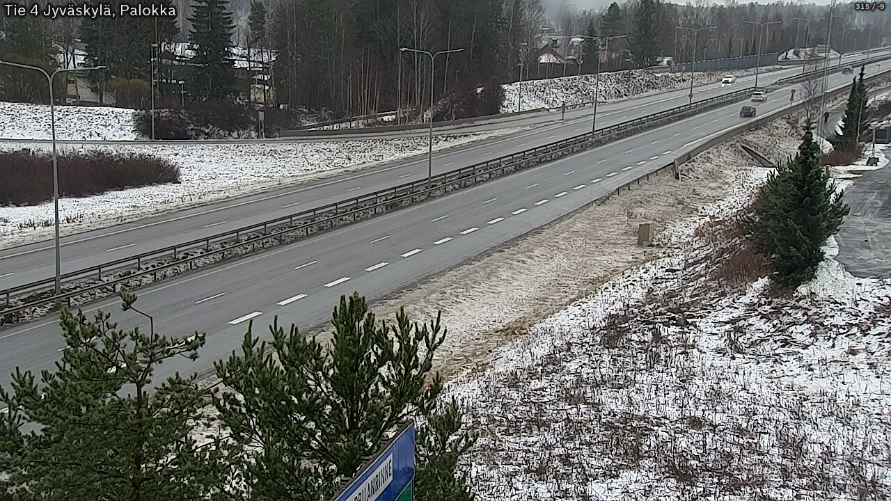 Weather Camera Image Väg 4 Jyväskylä, Palokka, Jyväskylä, Keski-Suomi