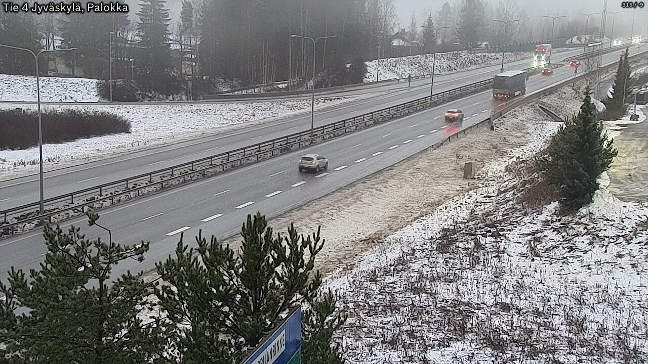 Weather Camera Image Väg 4 Jyväskylä, Palokka, Jyväskylä, Keski-Suomi