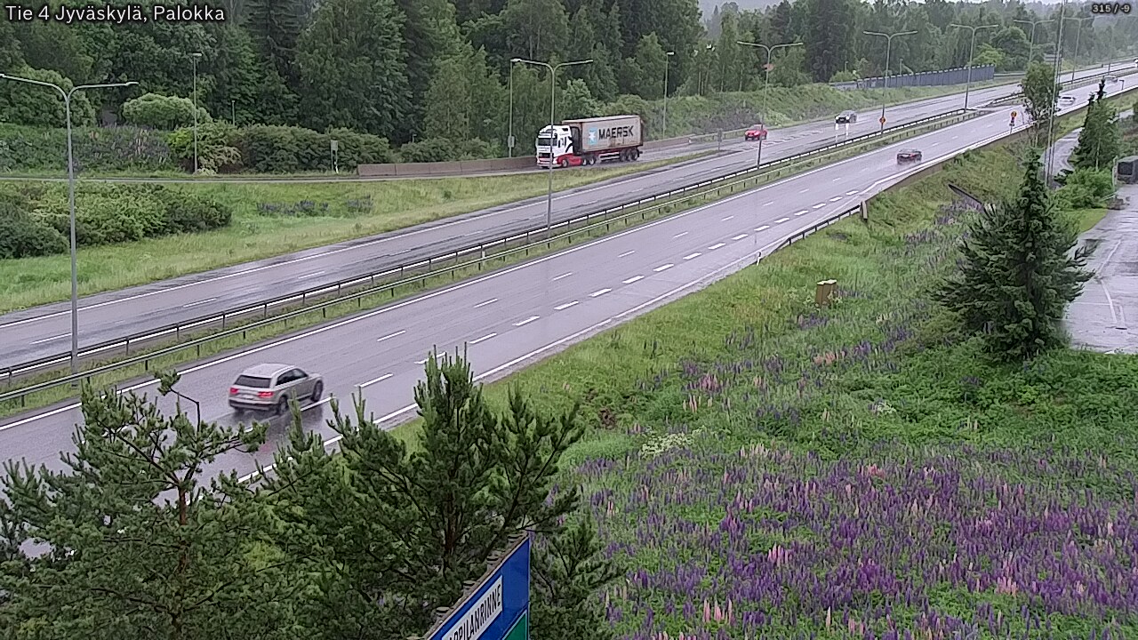 Weather Camera Image Väg 4 Jyväskylä, Palokka, Jyväskylä, Keski-Suomi