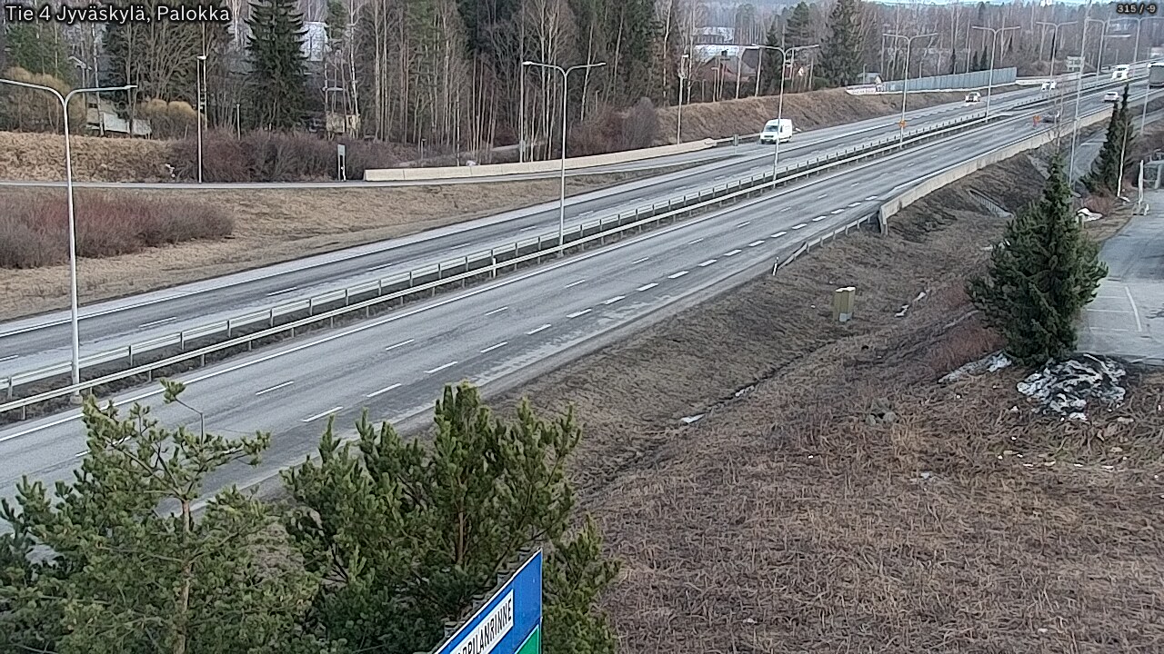 Weather Camera Image Road 4 Jyväskylä, Palokka, Jyväskylä, Keski-Suomi