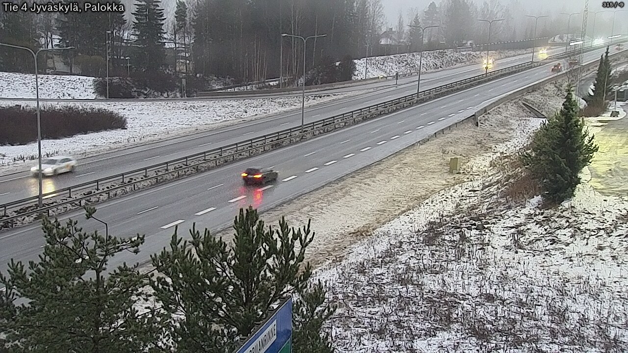 Weather Camera Image Väg 4 Jyväskylä, Palokka, Jyväskylä, Keski-Suomi
