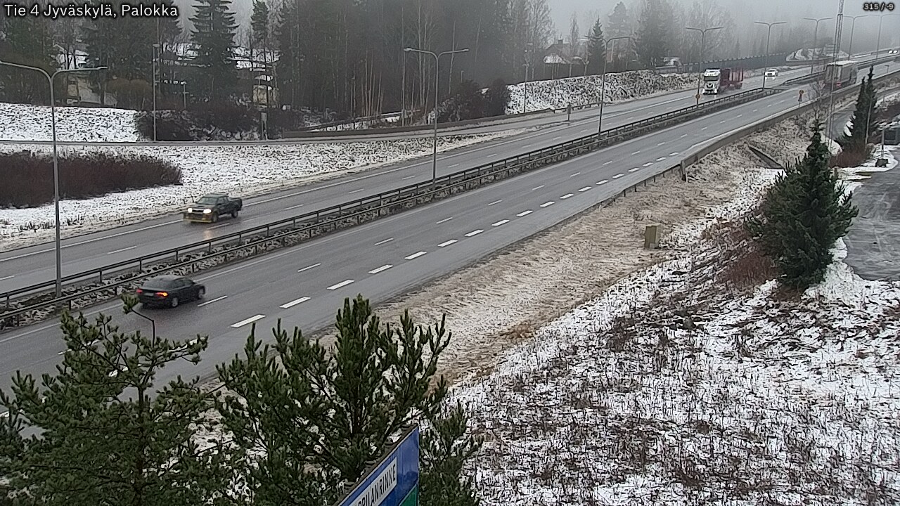 Weather Camera Image Väg 4 Jyväskylä, Palokka, Jyväskylä, Keski-Suomi