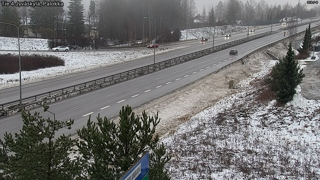 Weather Camera Image Väg 4 Jyväskylä, Palokka, Jyväskylä, Keski-Suomi