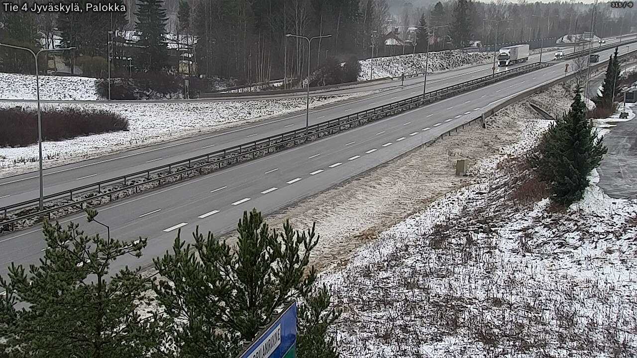 Weather Camera Image Väg 4 Jyväskylä, Palokka, Jyväskylä, Keski-Suomi