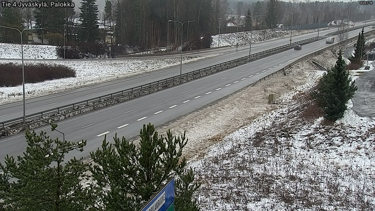 Weather Camera Image Väg 4 Jyväskylä, Palokka, Jyväskylä, Keski-Suomi