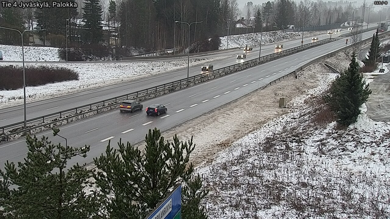 Weather Camera Image Väg 4 Jyväskylä, Palokka, Jyväskylä, Keski-Suomi