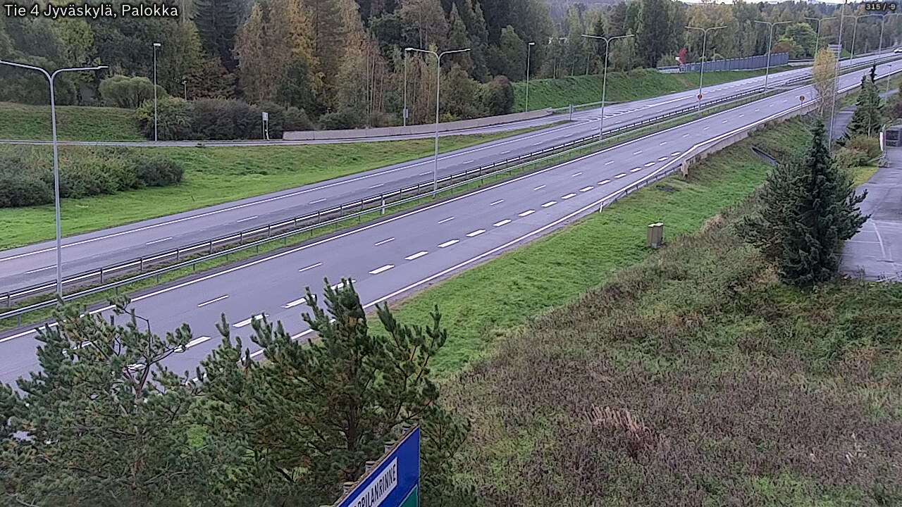 Weather Camera Image Väg 4 Jyväskylä, Palokka, Jyväskylä, Keski-Suomi