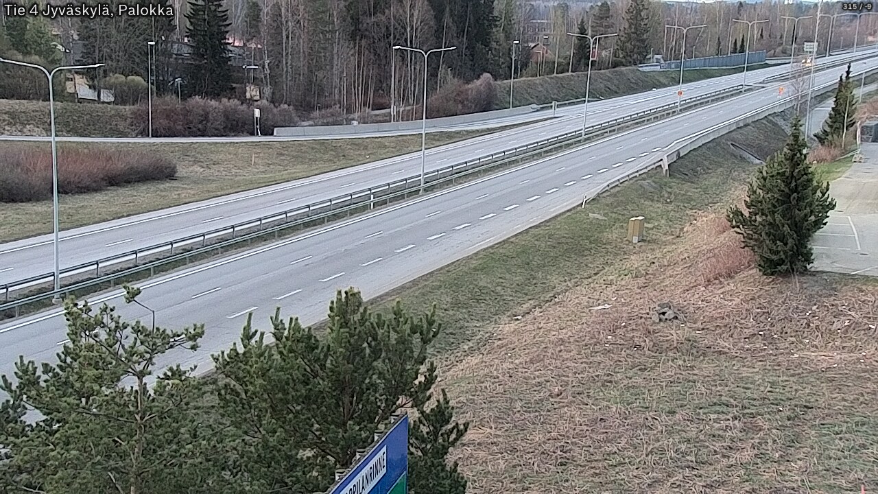 Weather Camera Image Road 4 Jyväskylä, Palokka, Jyväskylä, Keski-Suomi