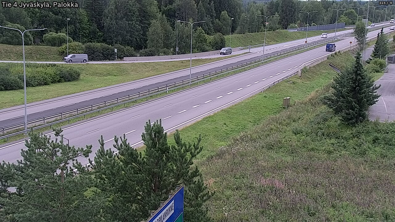 Weather Camera Image Road 4 Jyväskylä, Palokka, Jyväskylä, Keski-Suomi