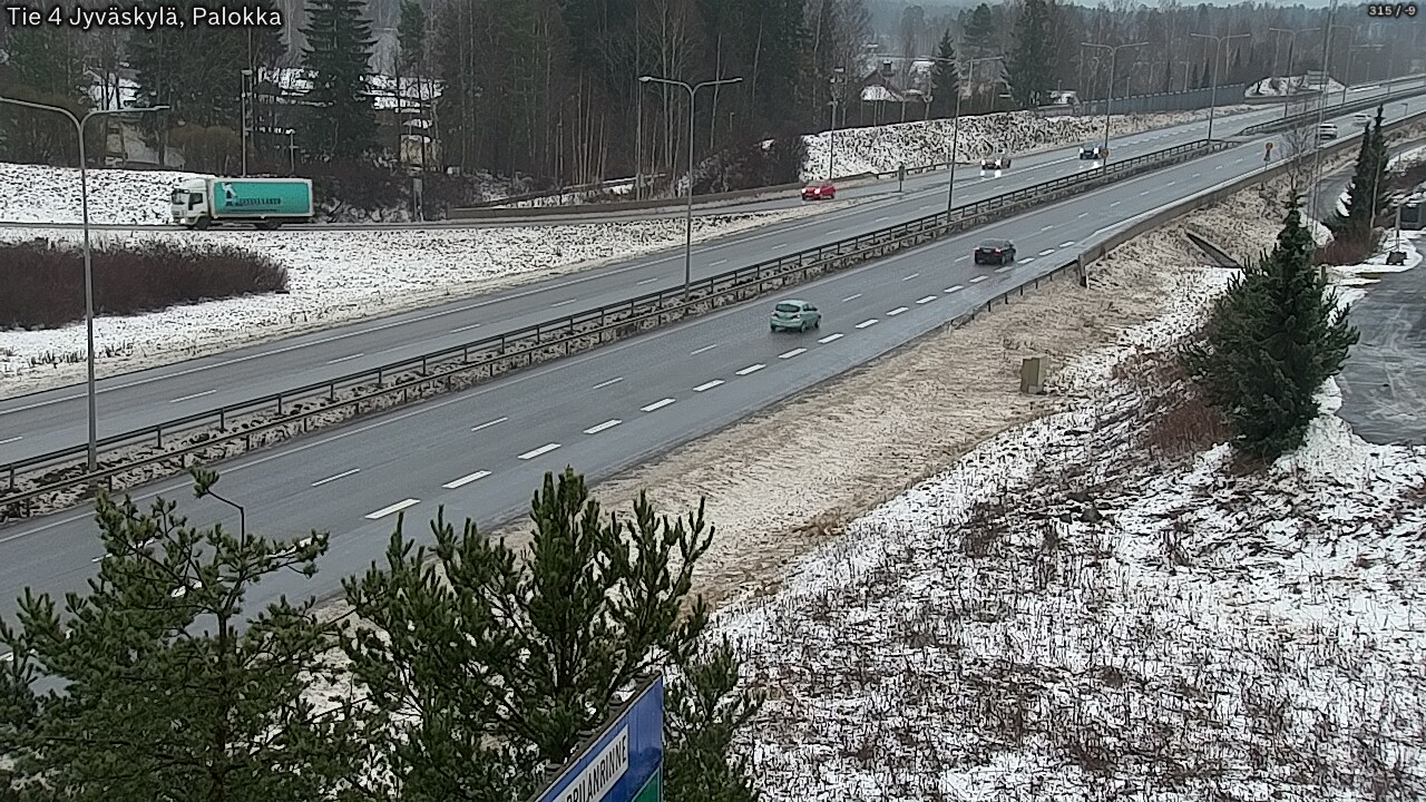 Weather Camera Image Väg 4 Jyväskylä, Palokka, Jyväskylä, Keski-Suomi