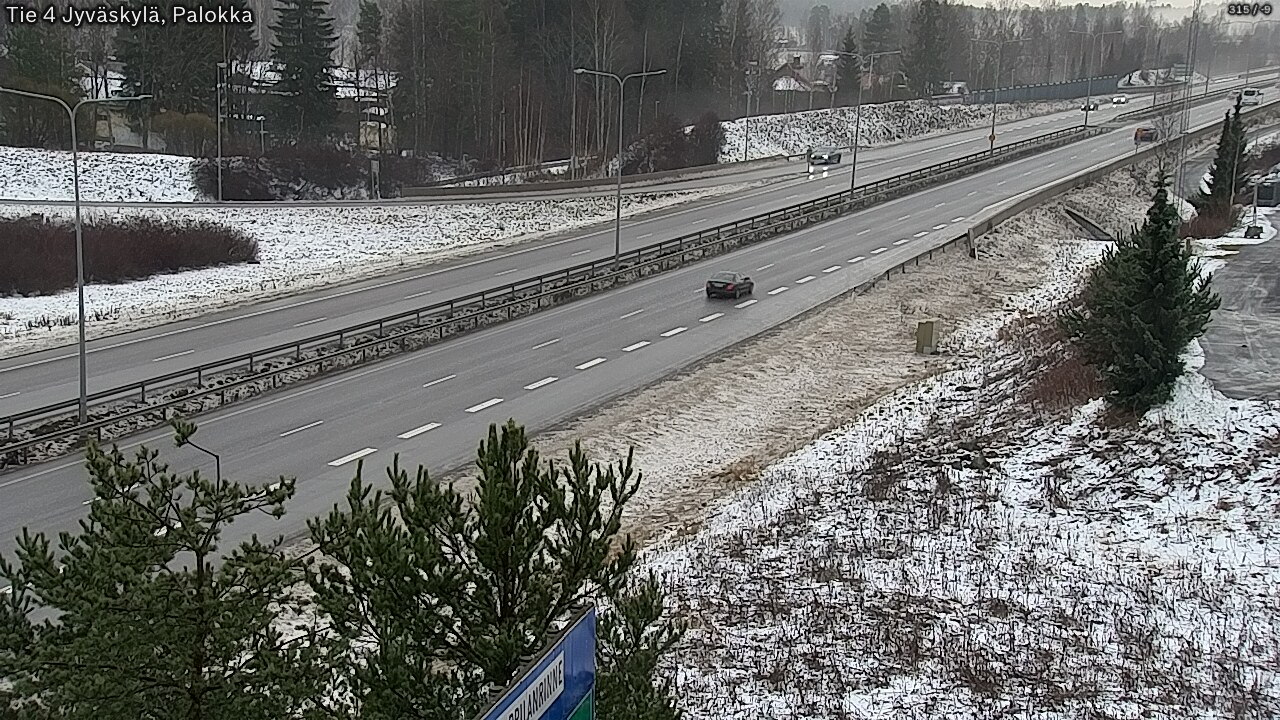 Weather Camera Image Väg 4 Jyväskylä, Palokka, Jyväskylä, Keski-Suomi