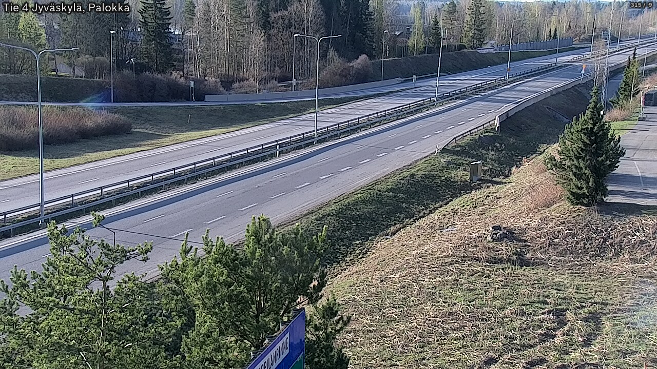 Weather Camera Image Road 4 Jyväskylä, Palokka, Jyväskylä, Keski-Suomi
