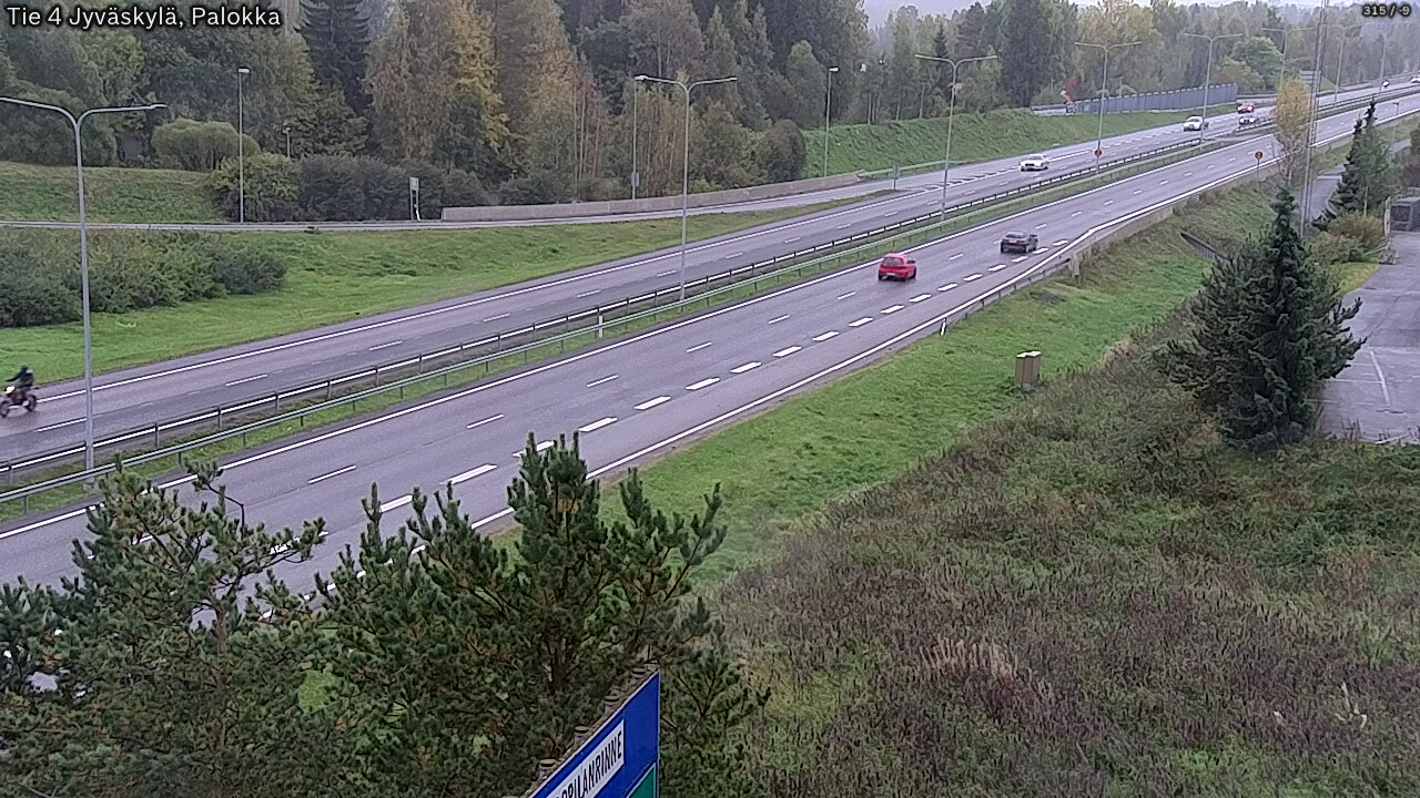 Weather Camera Image Väg 4 Jyväskylä, Palokka, Jyväskylä, Keski-Suomi