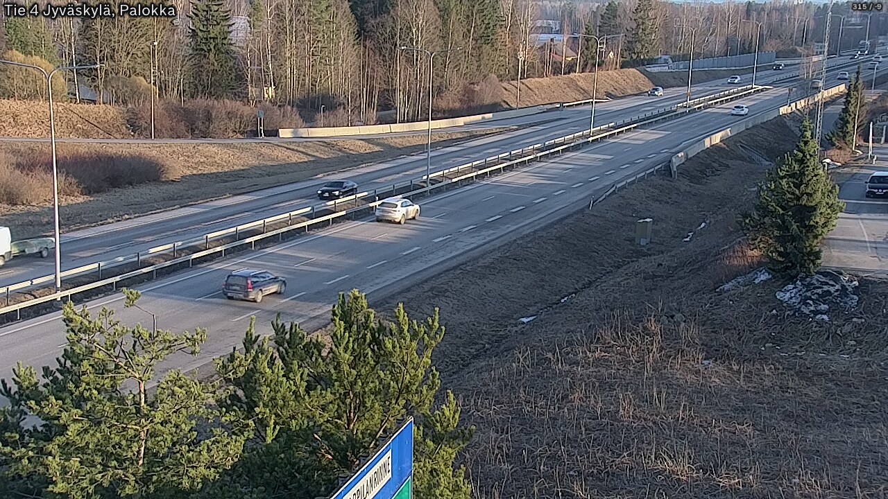Weather Camera Image Road 4 Jyväskylä, Palokka, Jyväskylä, Keski-Suomi