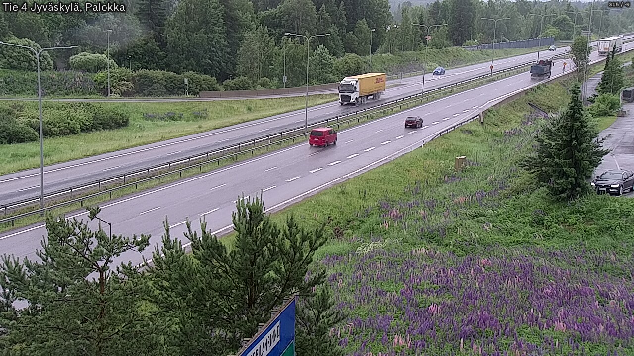 Weather Camera Image Road 4 Jyväskylä, Palokka, Jyväskylä, Keski-Suomi