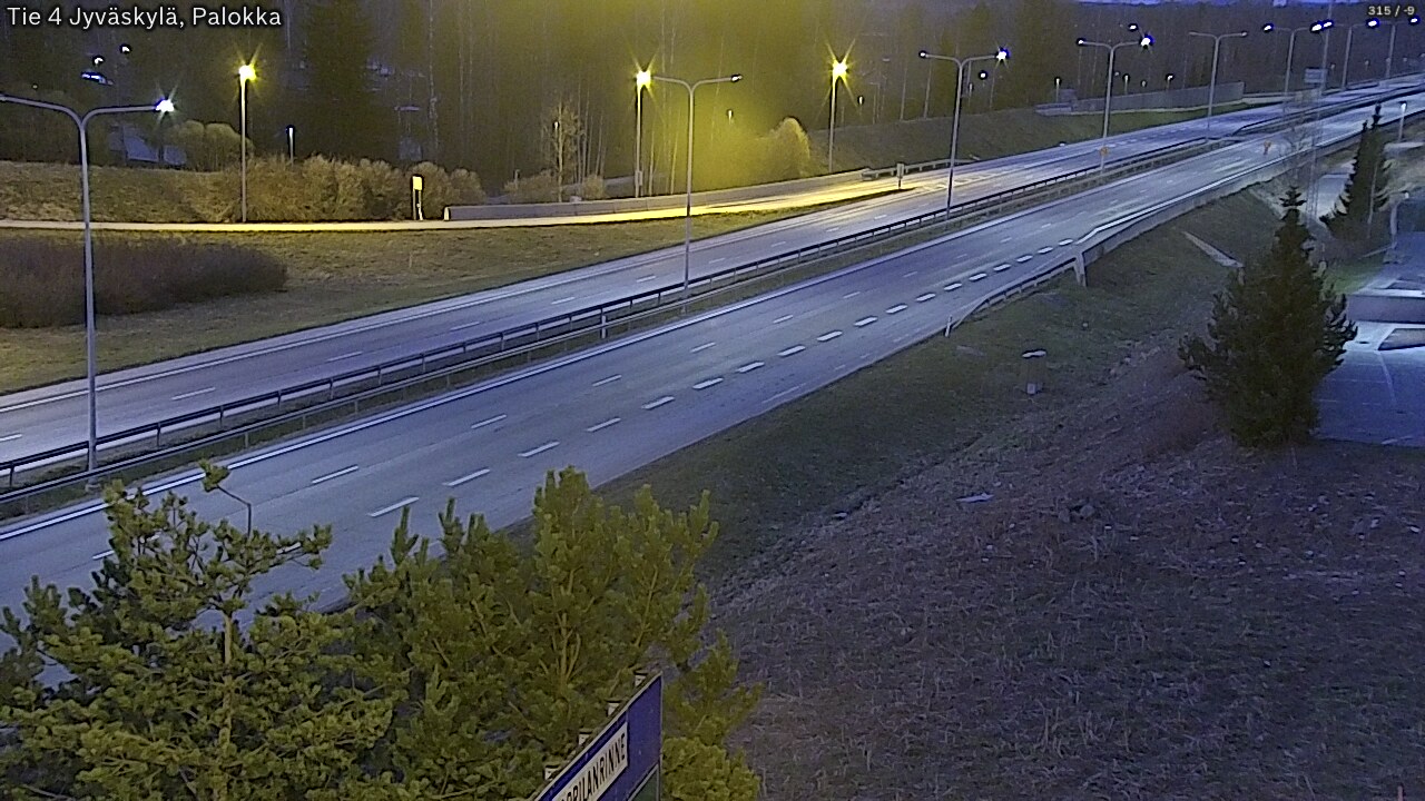 Weather Camera Image Road 4 Jyväskylä, Palokka, Jyväskylä, Keski-Suomi