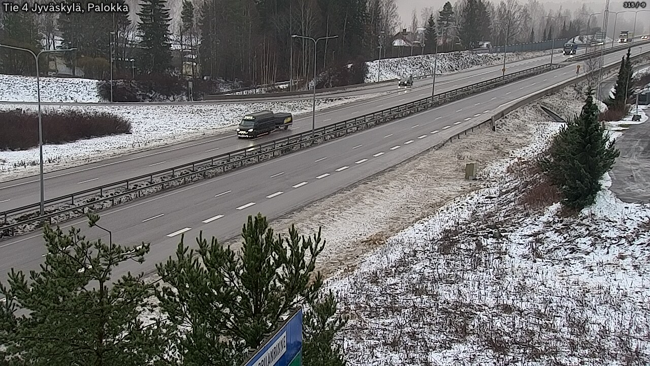 Weather Camera Image Väg 4 Jyväskylä, Palokka, Jyväskylä, Keski-Suomi