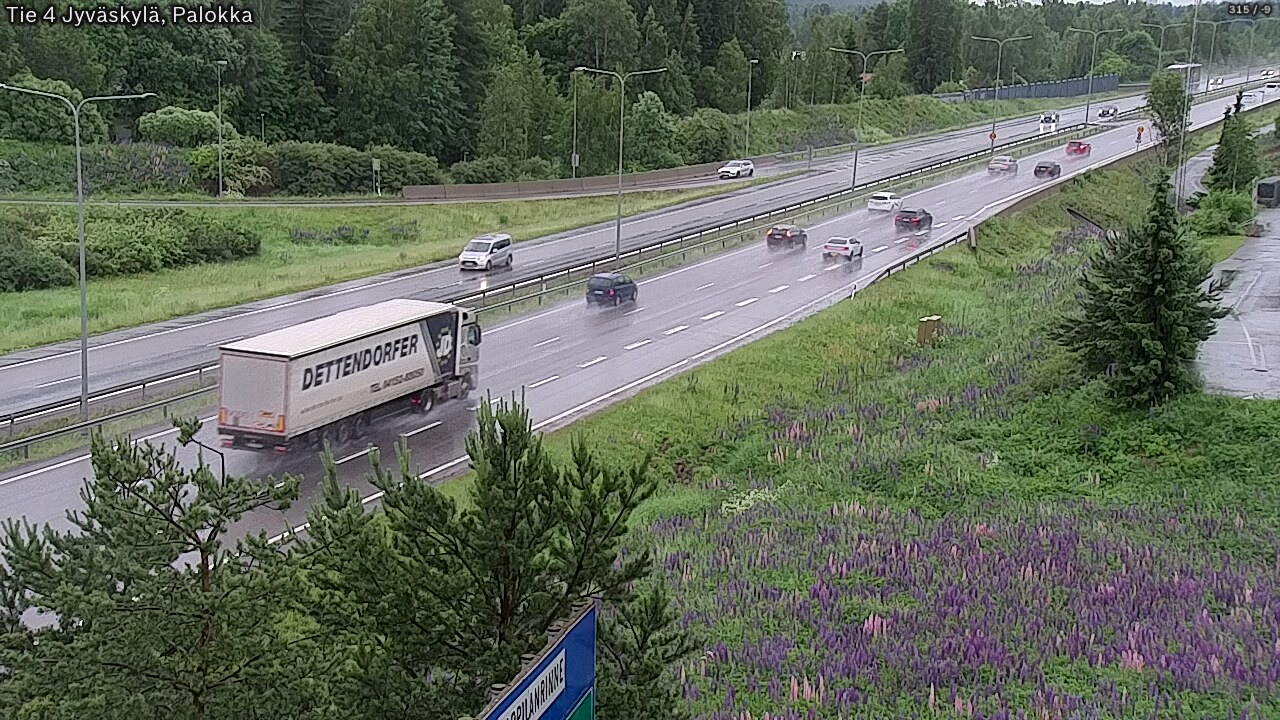 Weather Camera Image Road 4 Jyväskylä, Palokka, Jyväskylä, Keski-Suomi