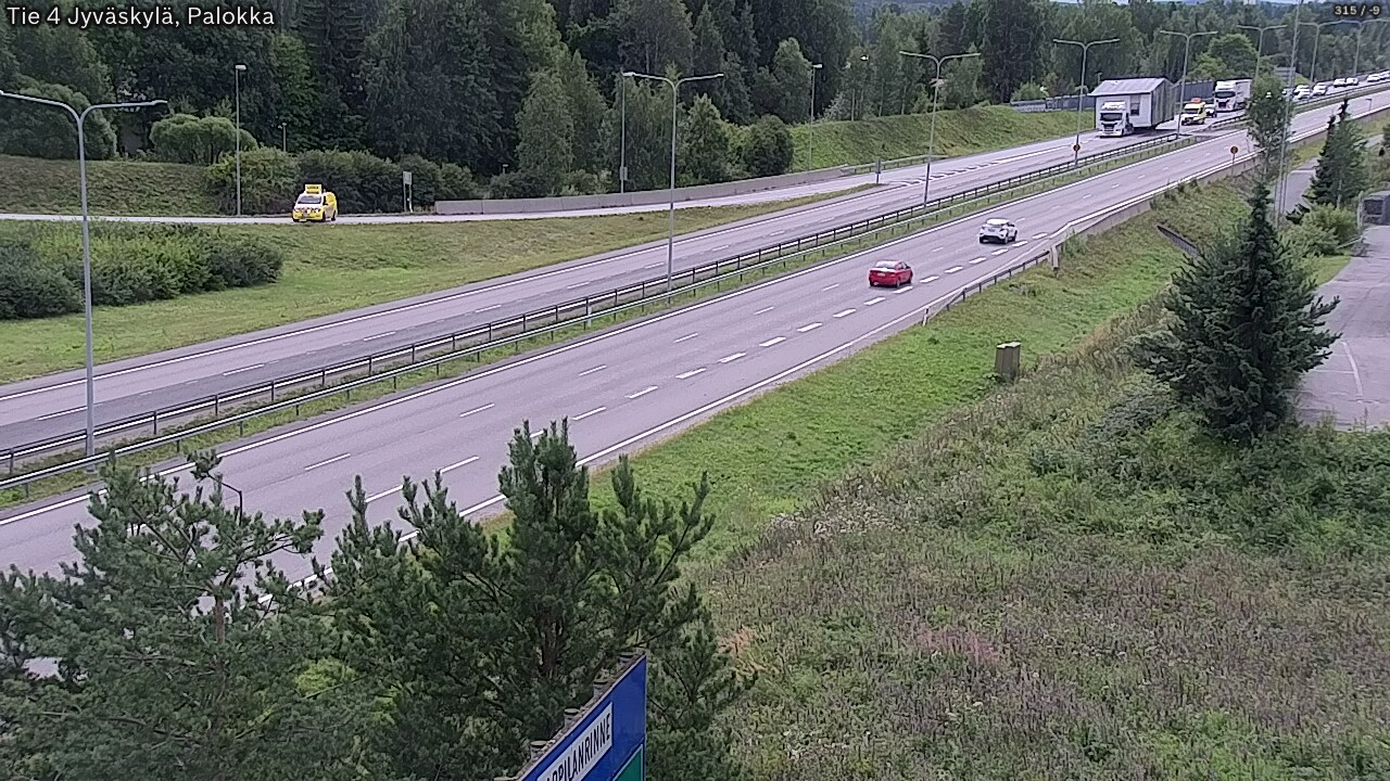 Weather Camera Image Road 4 Jyväskylä, Palokka, Jyväskylä, Keski-Suomi