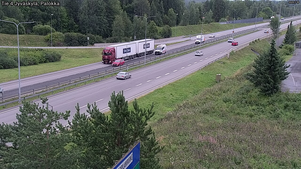Weather Camera Image Road 4 Jyväskylä, Palokka, Jyväskylä, Keski-Suomi