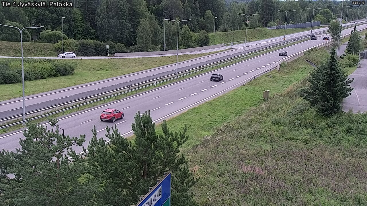Weather Camera Image Road 4 Jyväskylä, Palokka, Jyväskylä, Keski-Suomi