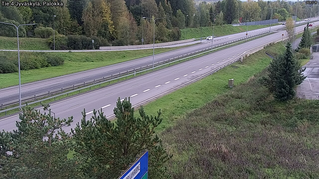 Weather Camera Image Väg 4 Jyväskylä, Palokka, Jyväskylä, Keski-Suomi