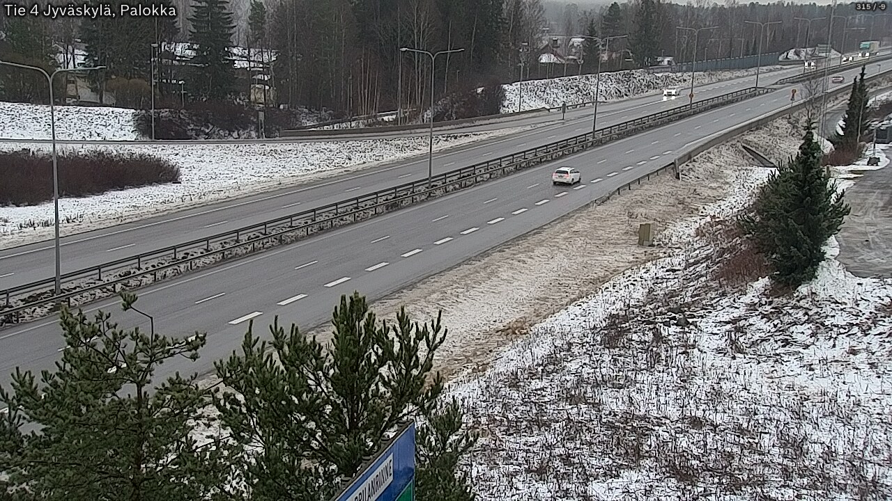 Weather Camera Image Väg 4 Jyväskylä, Palokka, Jyväskylä, Keski-Suomi
