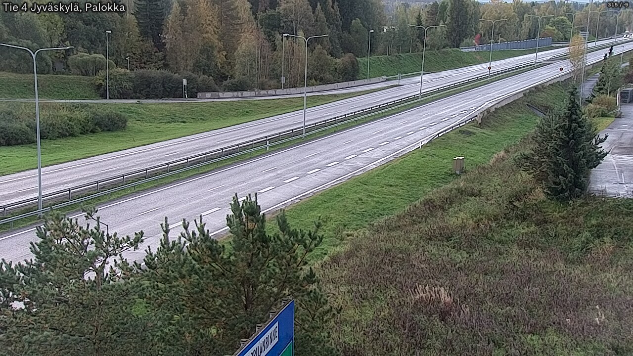 Weather Camera Image Väg 4 Jyväskylä, Palokka, Jyväskylä, Keski-Suomi