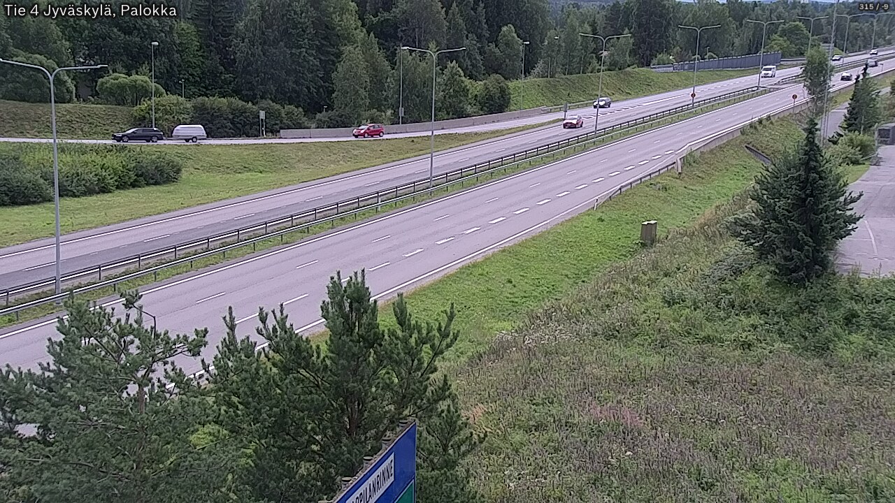 Weather Camera Image Road 4 Jyväskylä, Palokka, Jyväskylä, Keski-Suomi