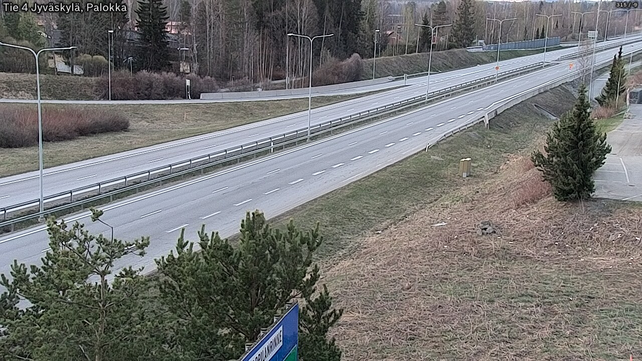 Weather Camera Image Road 4 Jyväskylä, Palokka, Jyväskylä, Keski-Suomi