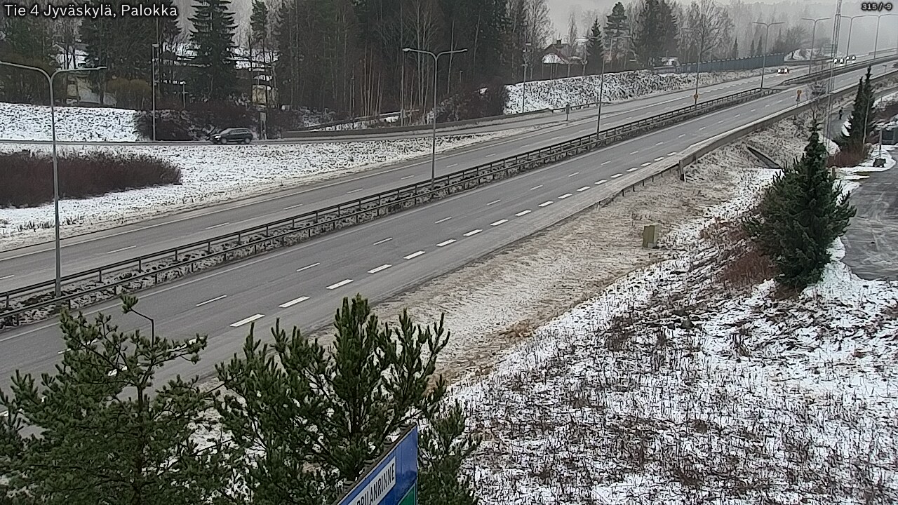 Weather Camera Image Väg 4 Jyväskylä, Palokka, Jyväskylä, Keski-Suomi