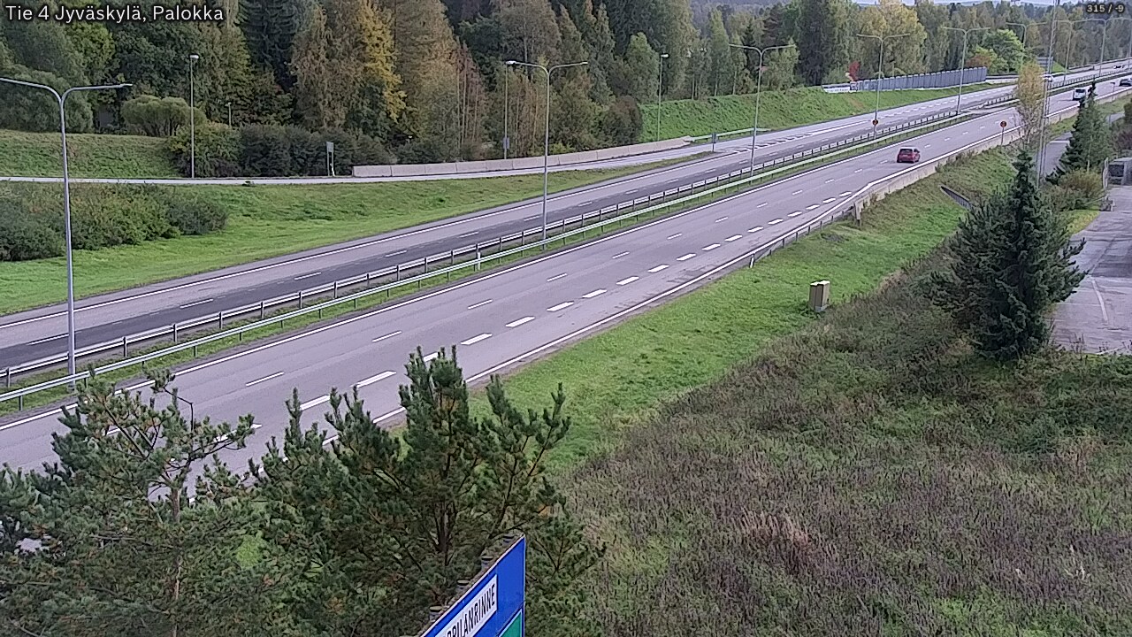Weather Camera Image Väg 4 Jyväskylä, Palokka, Jyväskylä, Keski-Suomi