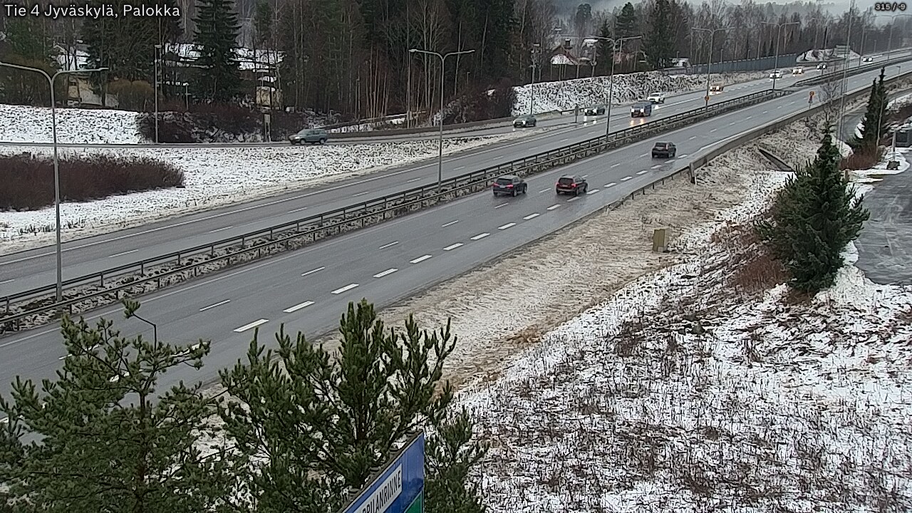 Weather Camera Image Väg 4 Jyväskylä, Palokka, Jyväskylä, Keski-Suomi