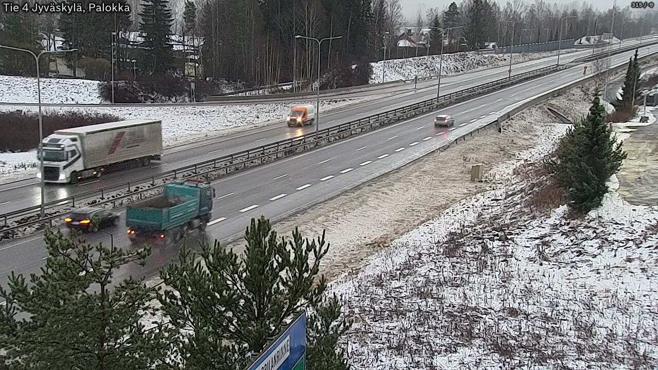 Weather Camera Image Väg 4 Jyväskylä, Palokka, Jyväskylä, Keski-Suomi