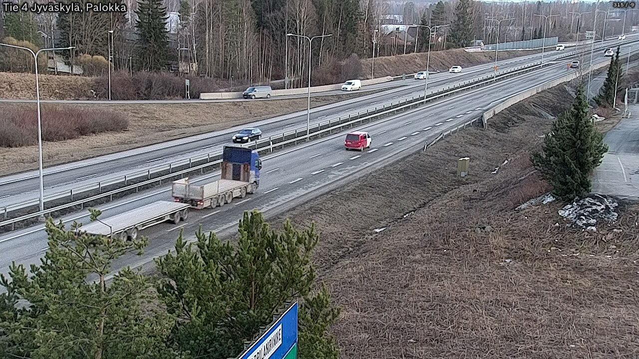 Weather Camera Image Road 4 Jyväskylä, Palokka, Jyväskylä, Keski-Suomi
