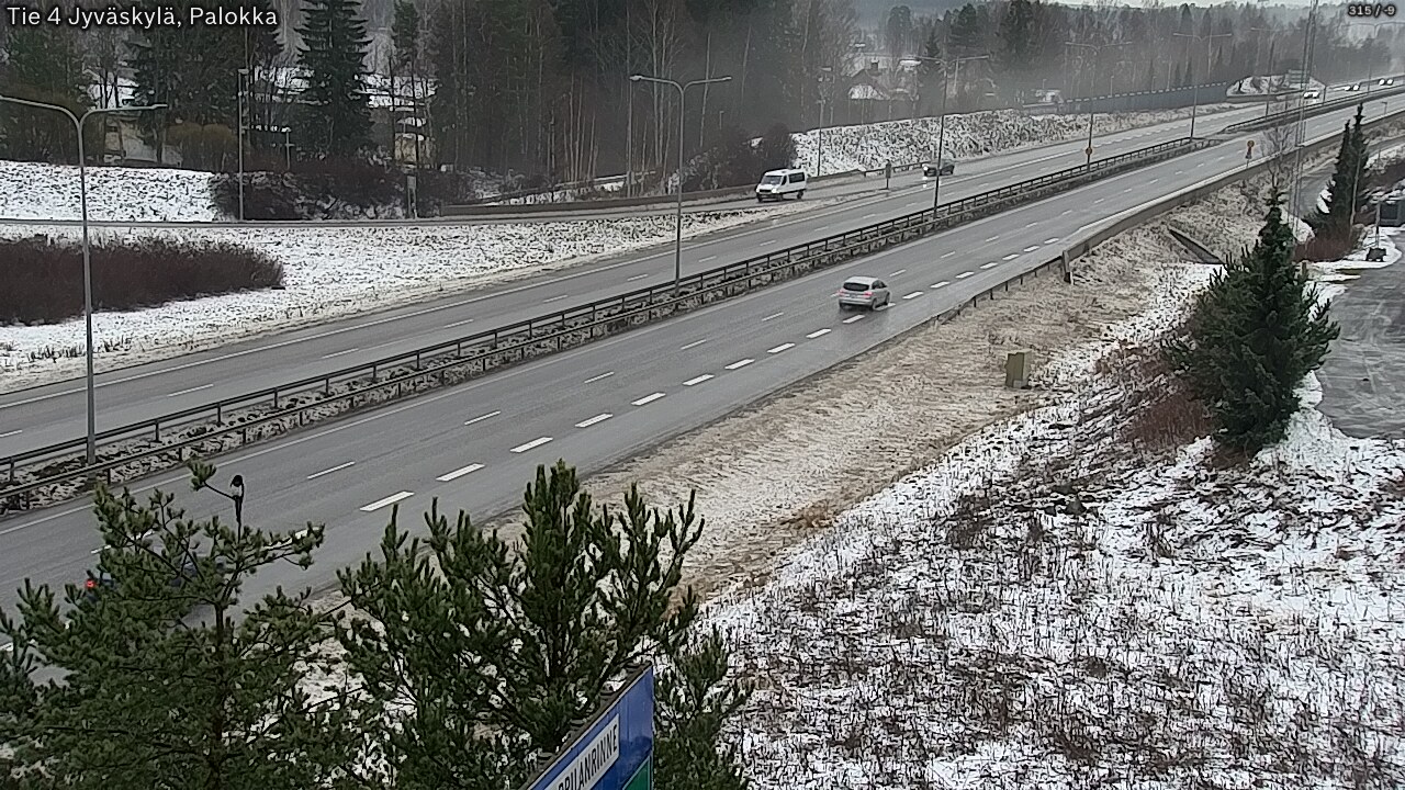 Weather Camera Image Väg 4 Jyväskylä, Palokka, Jyväskylä, Keski-Suomi