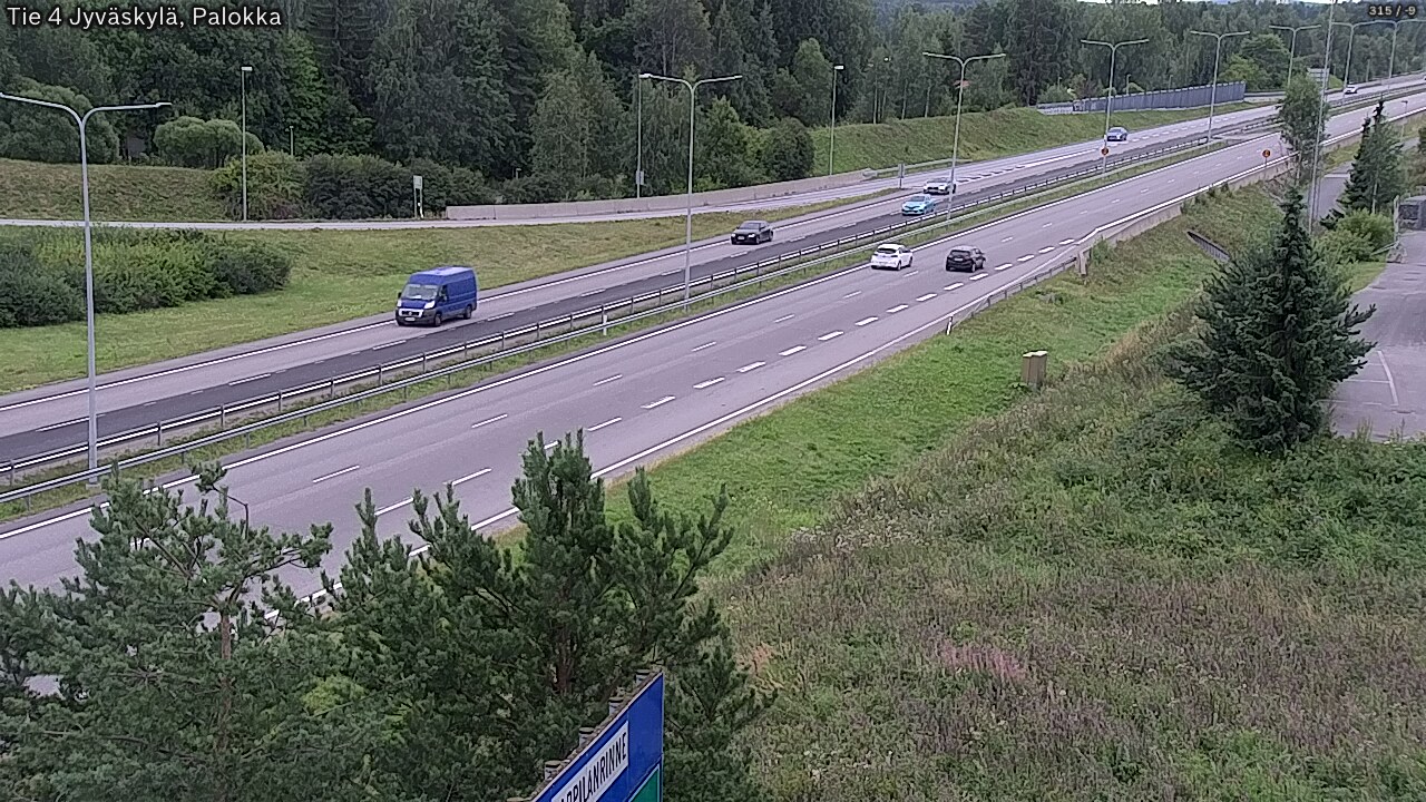 Weather Camera Image Road 4 Jyväskylä, Palokka, Jyväskylä, Keski-Suomi