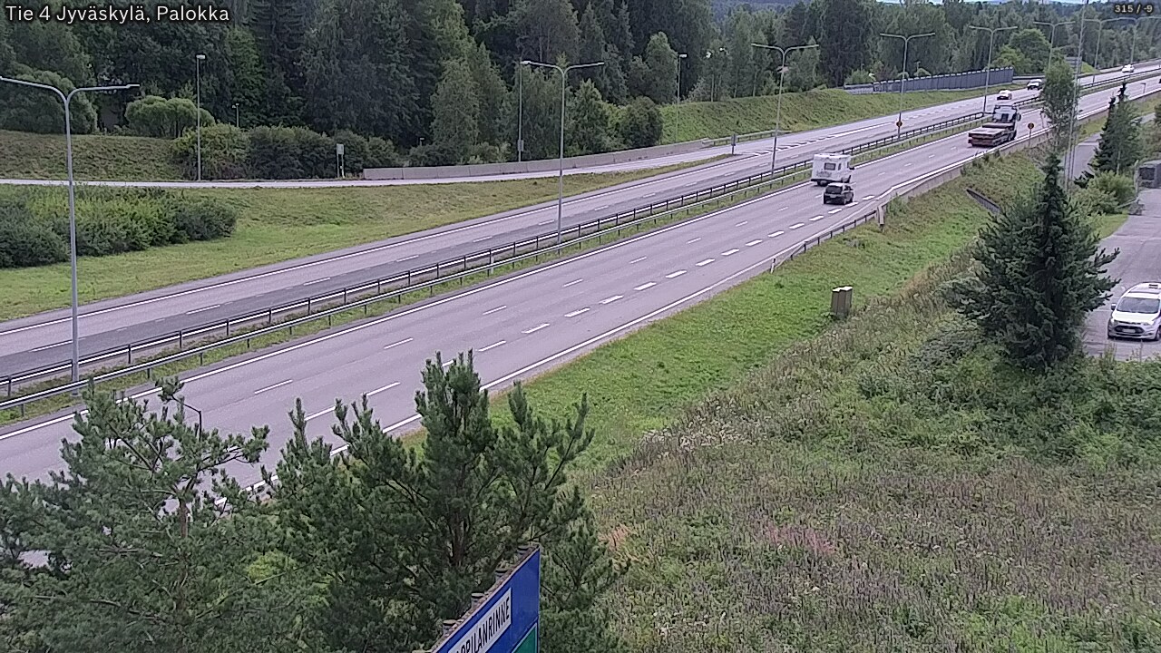 Weather Camera Image Road 4 Jyväskylä, Palokka, Jyväskylä, Keski-Suomi